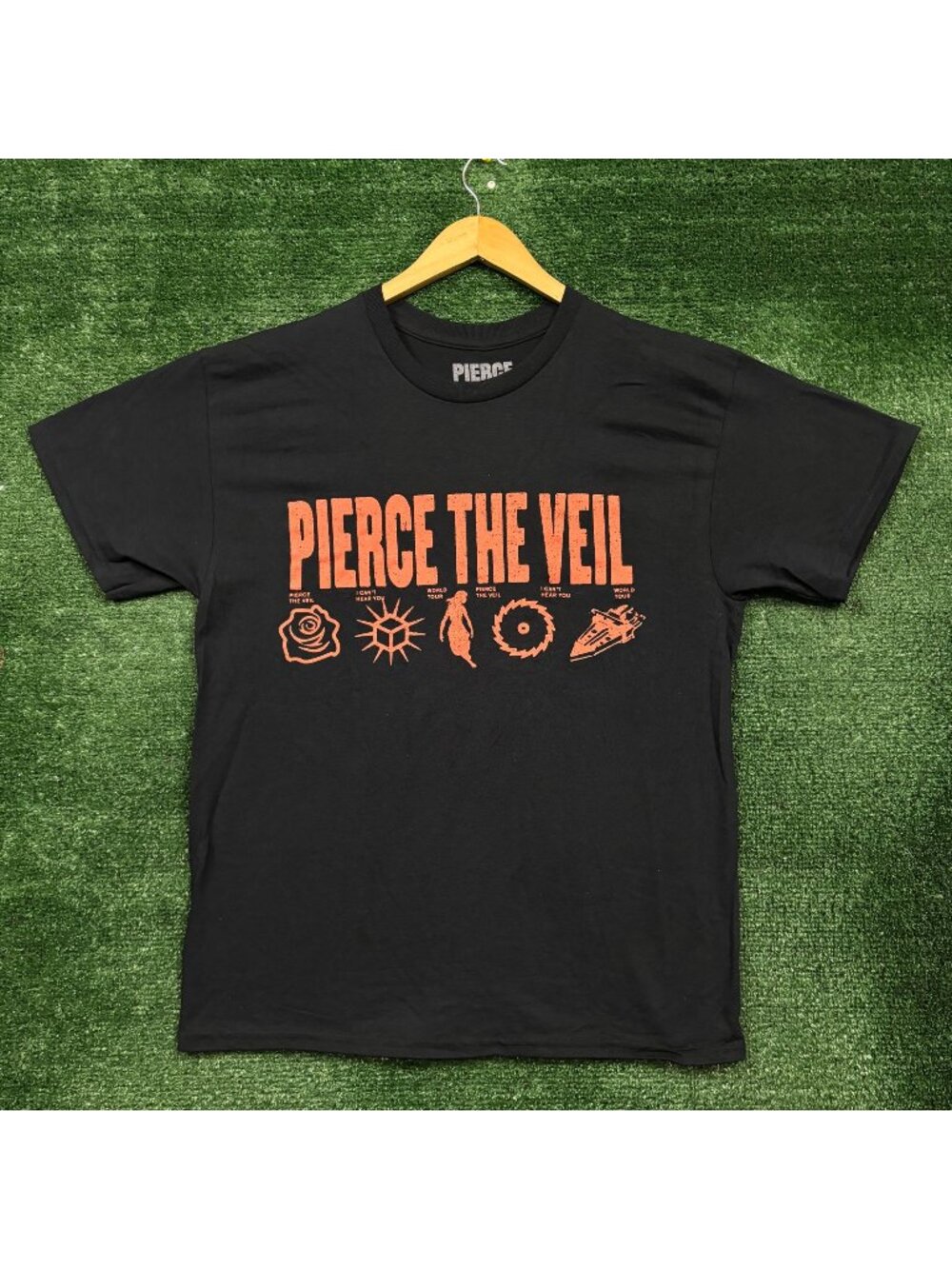 Pierce the Veil I Can't Hear You Tour Rock Band T-Shirt Size Large